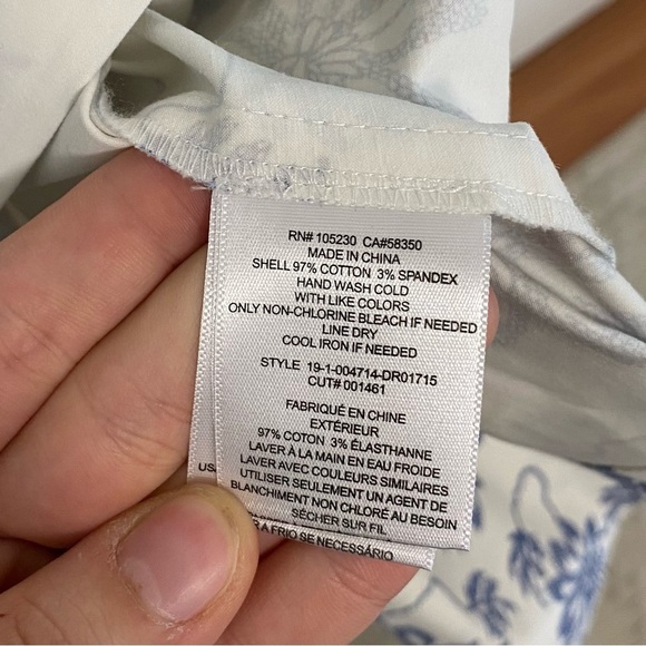 Equipment Femme Oleisa Blue Floral Button Down Dress - Picture 5 of 7